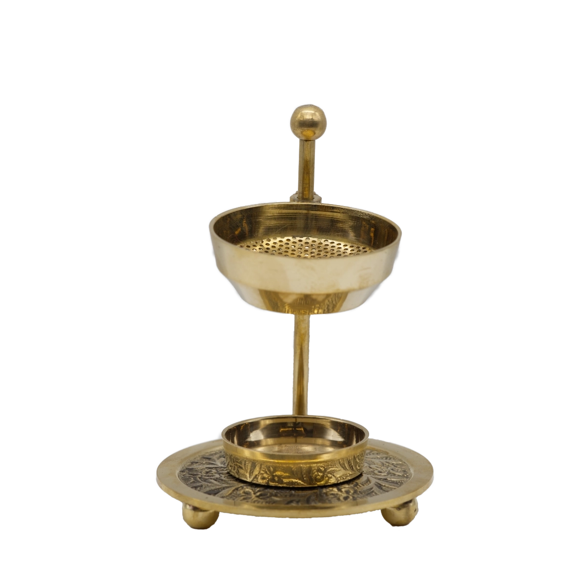 Räucherstövchen Inari aus Metall mit Sieb und Teelichthalter – ideal zum sanften Räuchern und online kaufen bei Calerris.