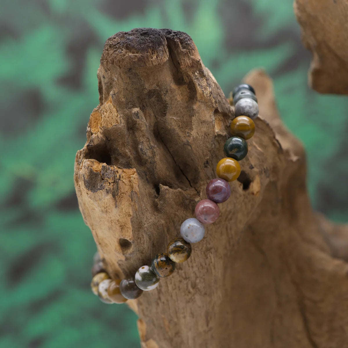 Edelstein-Armband aus 6 mm Oceanjaspis – beruhigt und stabilisiert.