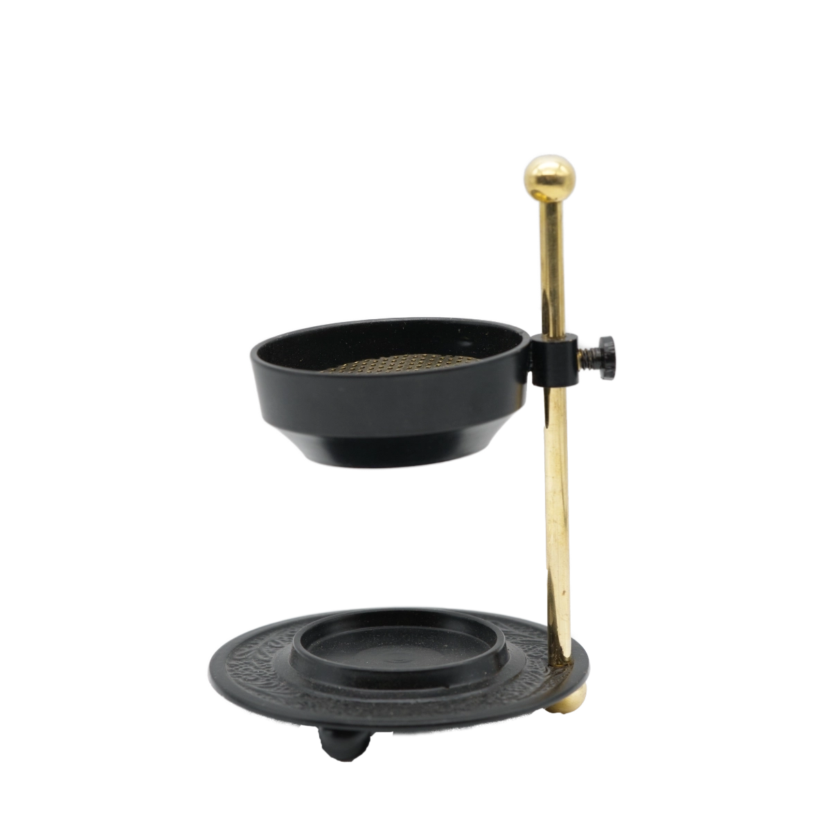 Höhenverstellbares Räucherstövchen Kunari aus Metall für sanftes Räuchern mit Sieb und Teelicht – jetzt online kaufen bei Calerris.