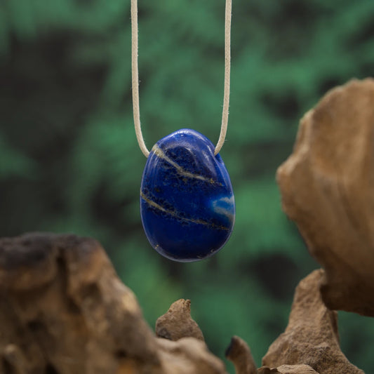 Lapislazuli Anhänger gelocht