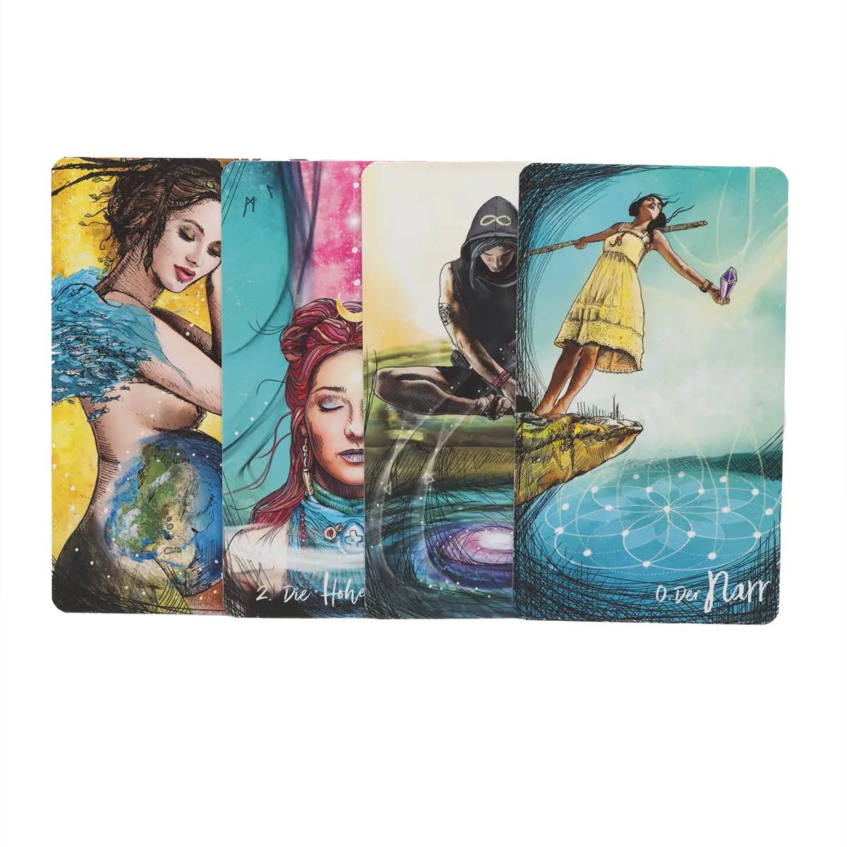 Light Seer’s Tarot von Chris-Anne Donnelly – modernes Künstler-Tarot mit 78 Karten über Licht, Schatten und Selbstentfaltung, online kaufen bei Calerris.