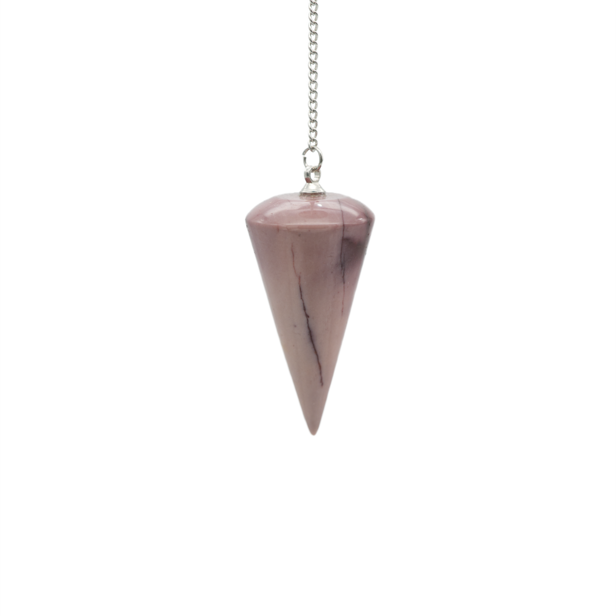 Mookait Pendel aus echtem australischem Jaspis mit nickelfreier Kette – stärkt Flexibilität und Lebensbalance, online kaufen bei Calerris.