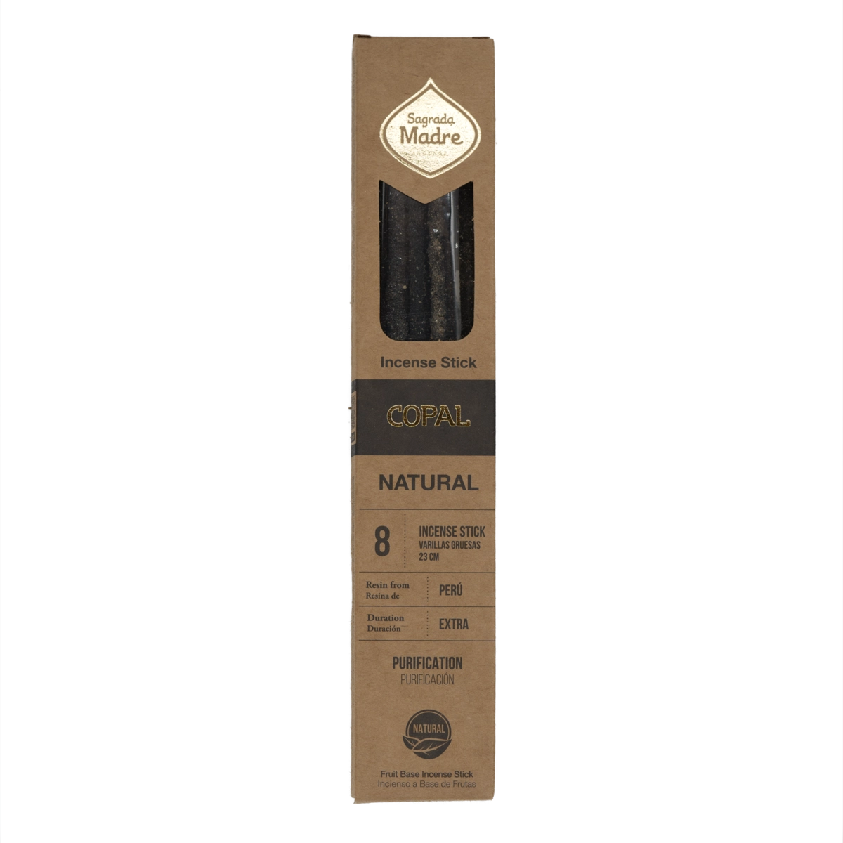 Sagrada Madre Copal Räucherstäbchen – 8 natürliche, handgefertigte Sticks aus peruanischem Copalharz zur Reinigung, Fülle und spirituellen Verbindung.