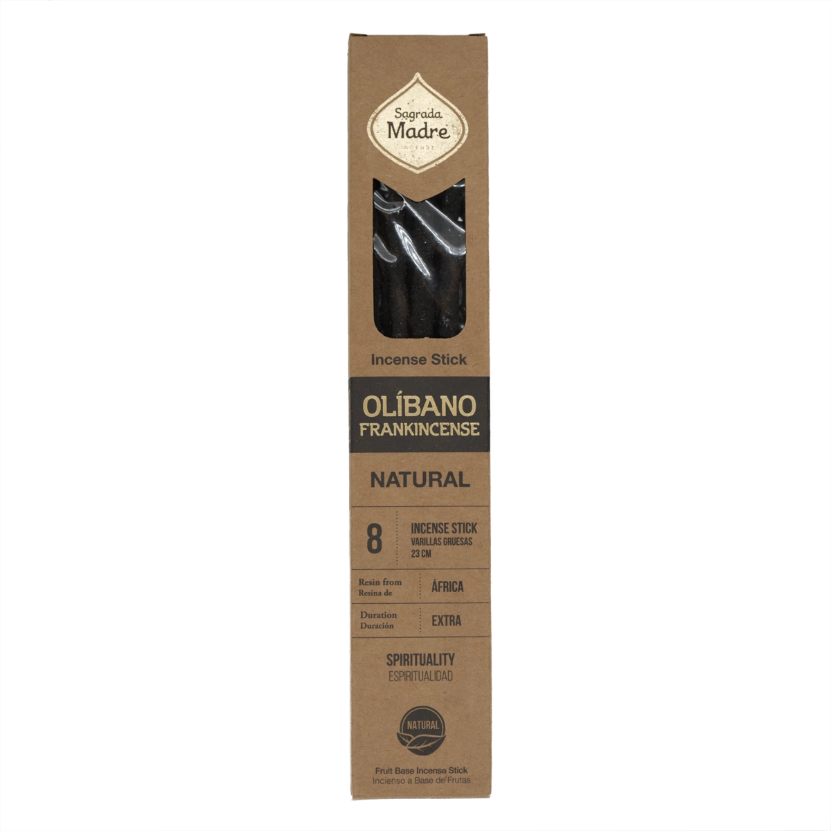 Sagrada Madre Weihrauch Räucherstäbchen – 8 natürliche, handgefertigte Sticks mit süß-harzigem Duft zur Reinigung und Harmonisierung der Umgebung.