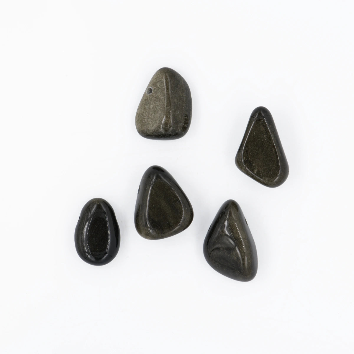 Obsidian "Goldobsidian" Anhänger gelocht