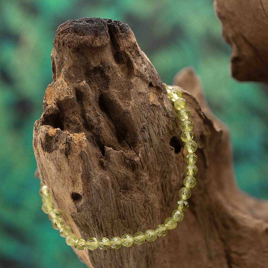 Peridot "Olivin" fac. Armband 4mm