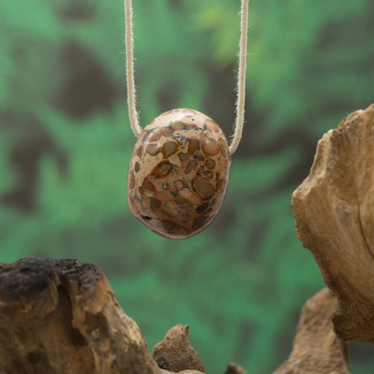 Beiger Onkolith – Stabilität, innere Ruhe und Naturverbundenheit.