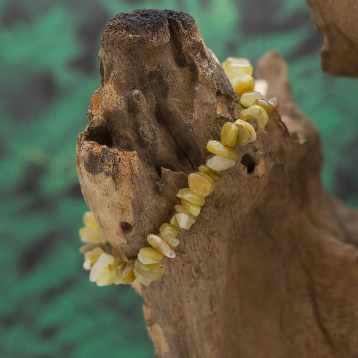 Splitterarmband aus gelbem Opal – stärkt Kreativität und Lebensfreude.