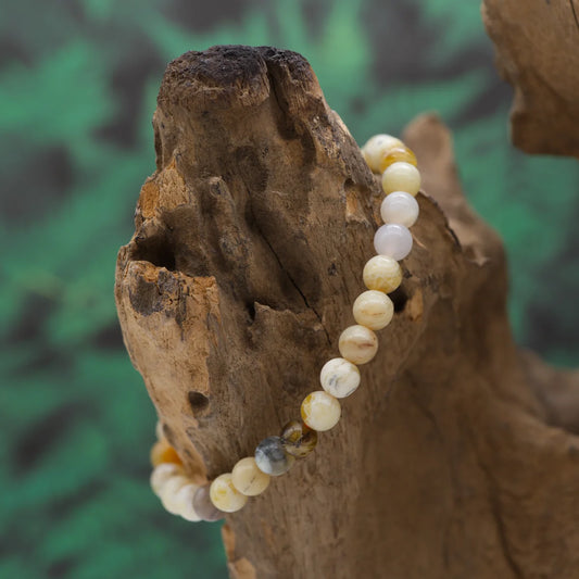 Edelstein-Armband aus 6 mm gelbem Opal – schenkt Optimismus und Kreativität.