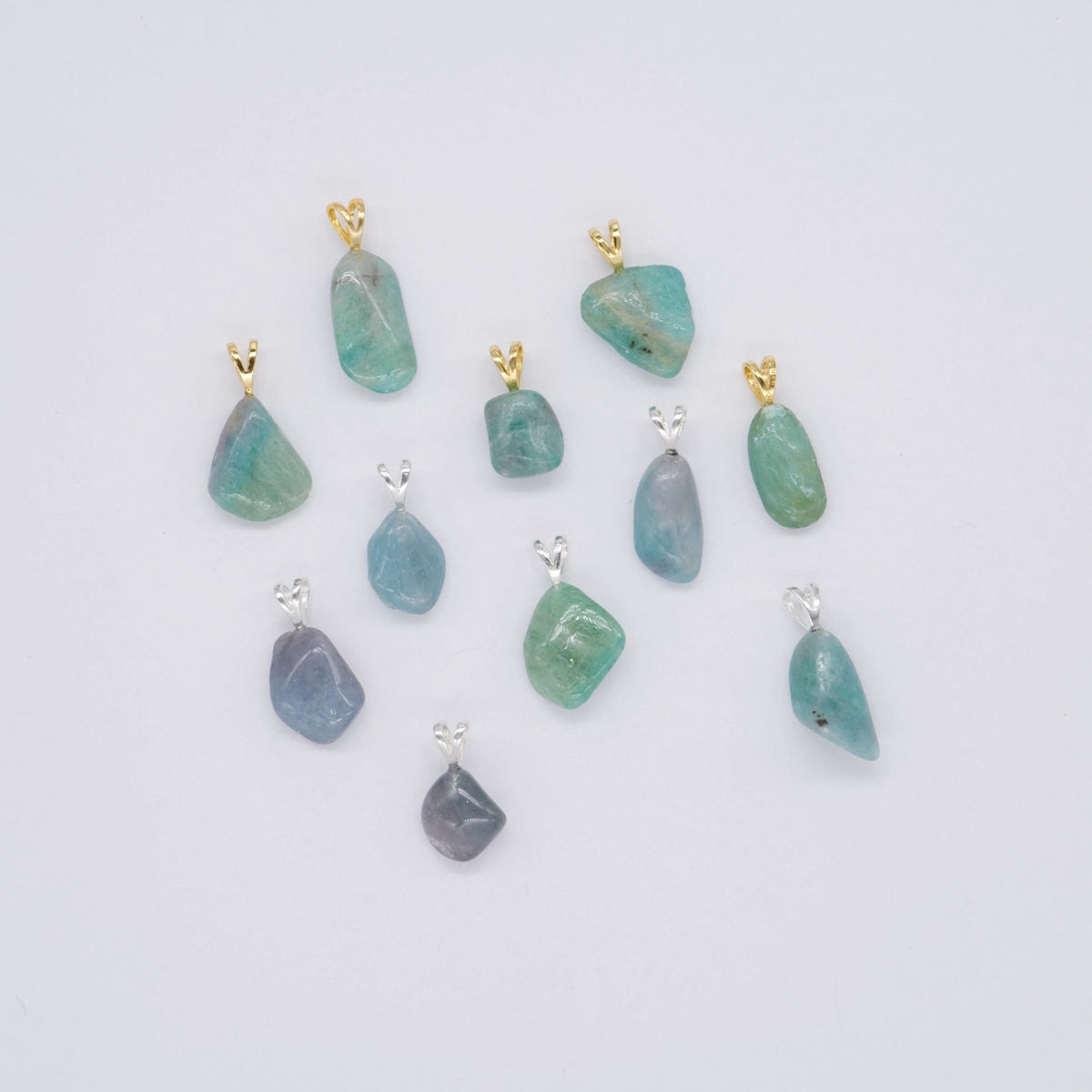 Turmalin Paraiba Anhänger mini in Gold & Silber