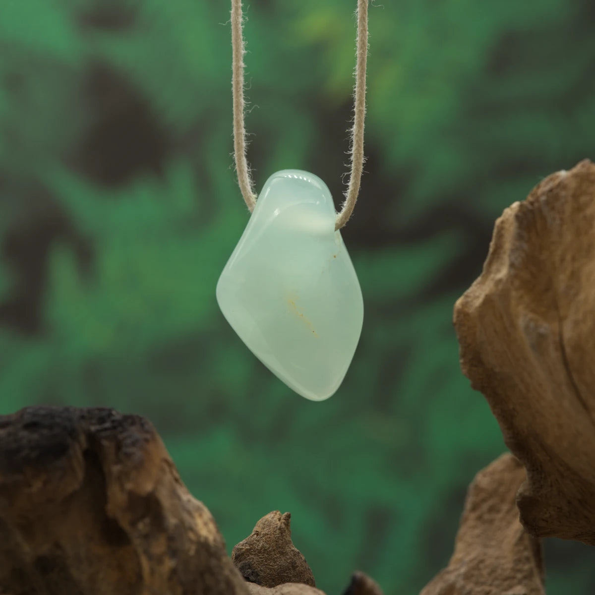 Hellgrüner Prehnit – Vertrauen, Intuition und Herzöffnung.