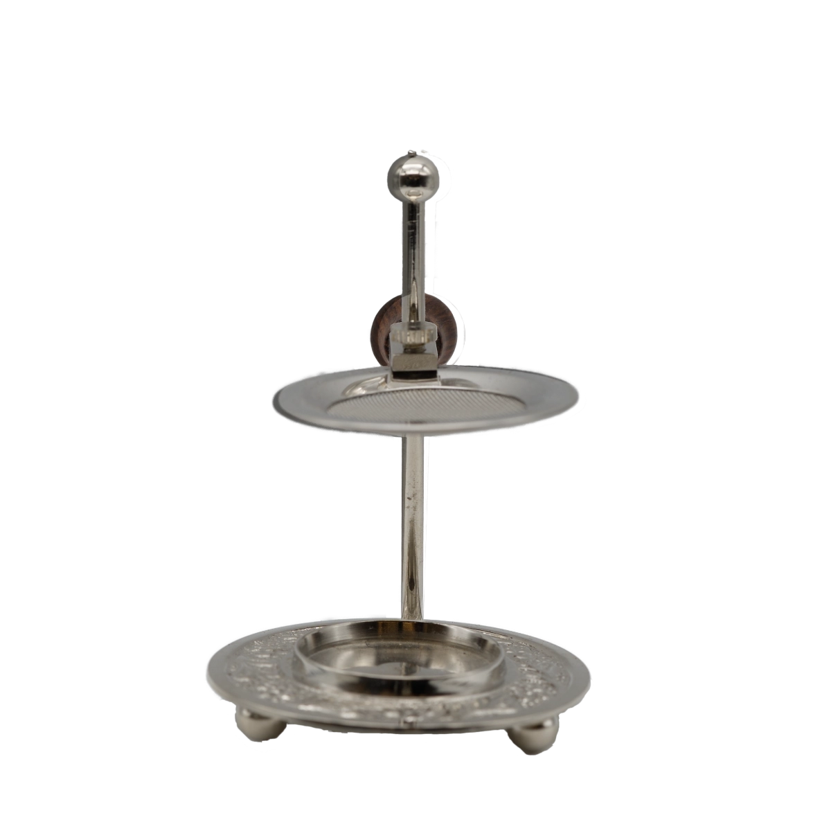 Höhenverstellbares Räucherstövchen Puri aus Messing mit austauschbarem Sieb – ideal für Kräuter und Harze, jetzt online kaufen bei Calerris.