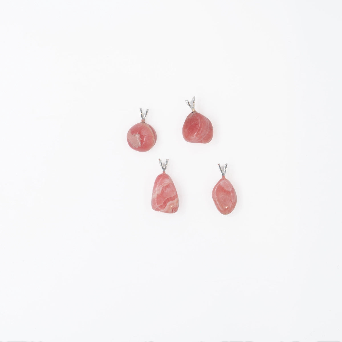 Rhodochrosit 1A-Qual. Anhänger mini in Gold & Silber