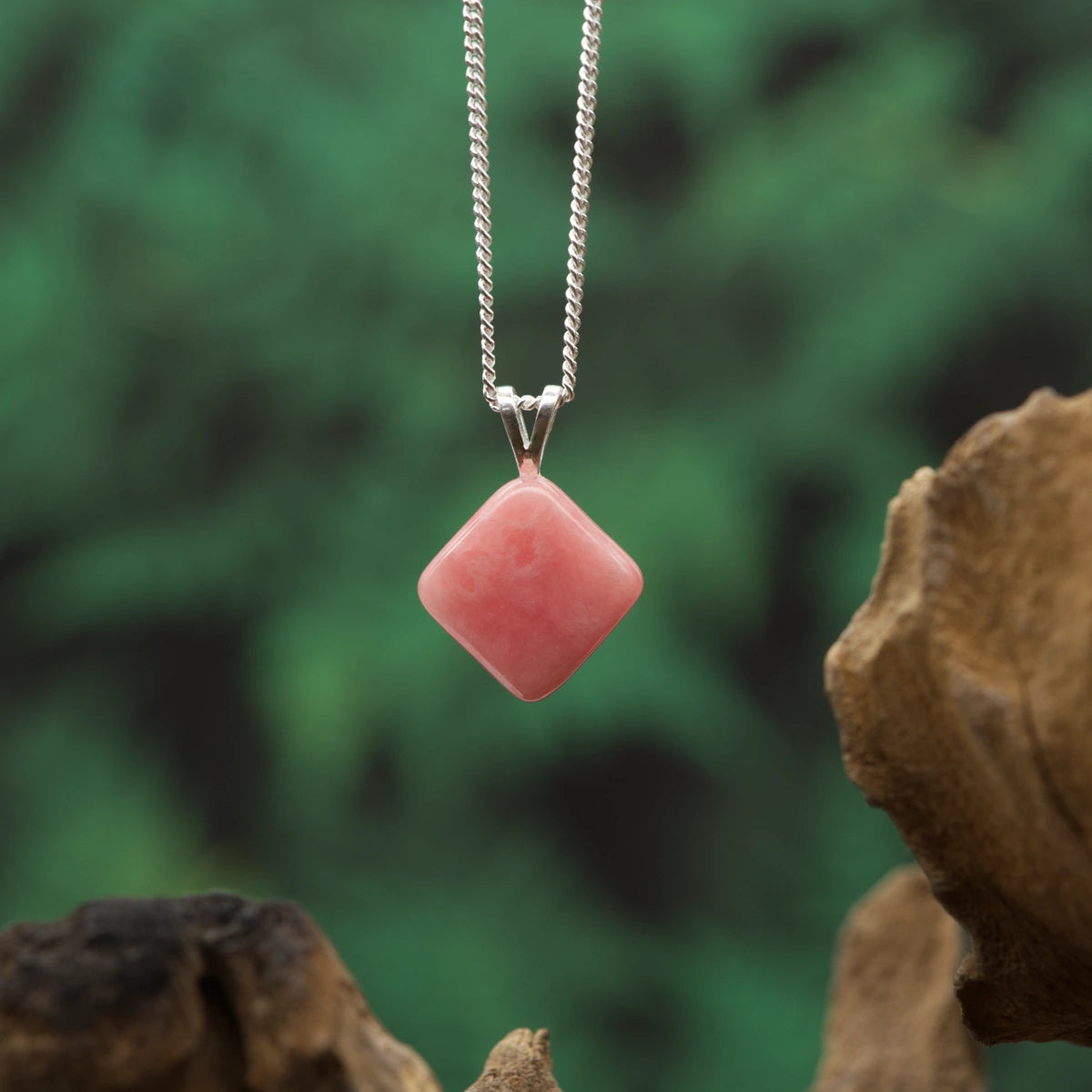 Rhodochrosit 1A-Qual. Anhänger mini in Gold & Silber