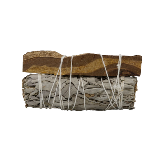 Weißer Salbei & Palo Santo M – Smudge Stick mit heiligem Holzduft für Schutz und Ruhe