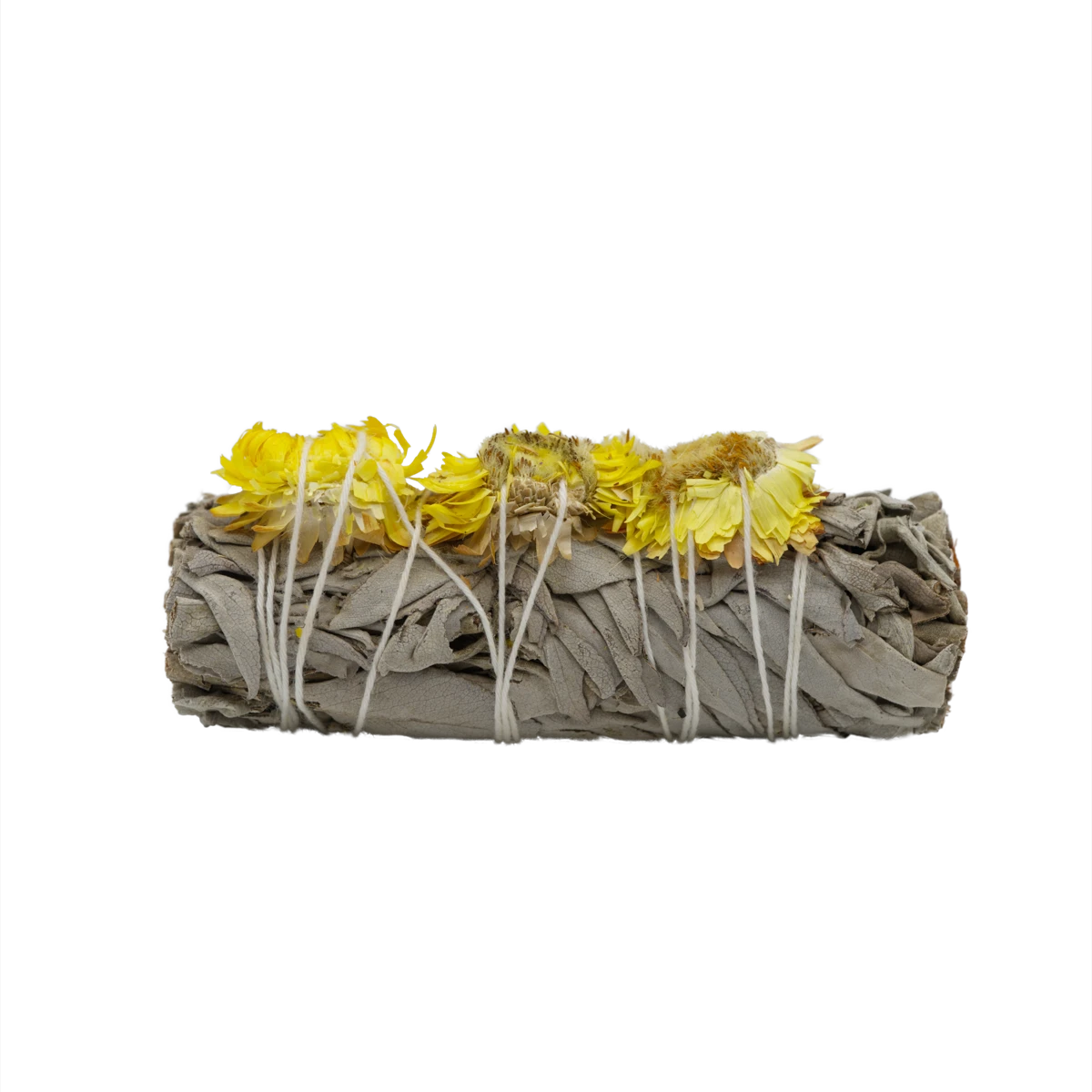 Weißer Salbei & Sonnenblüten M – Räucherbündel mit blumigem Duft für Licht und Lebensfreude