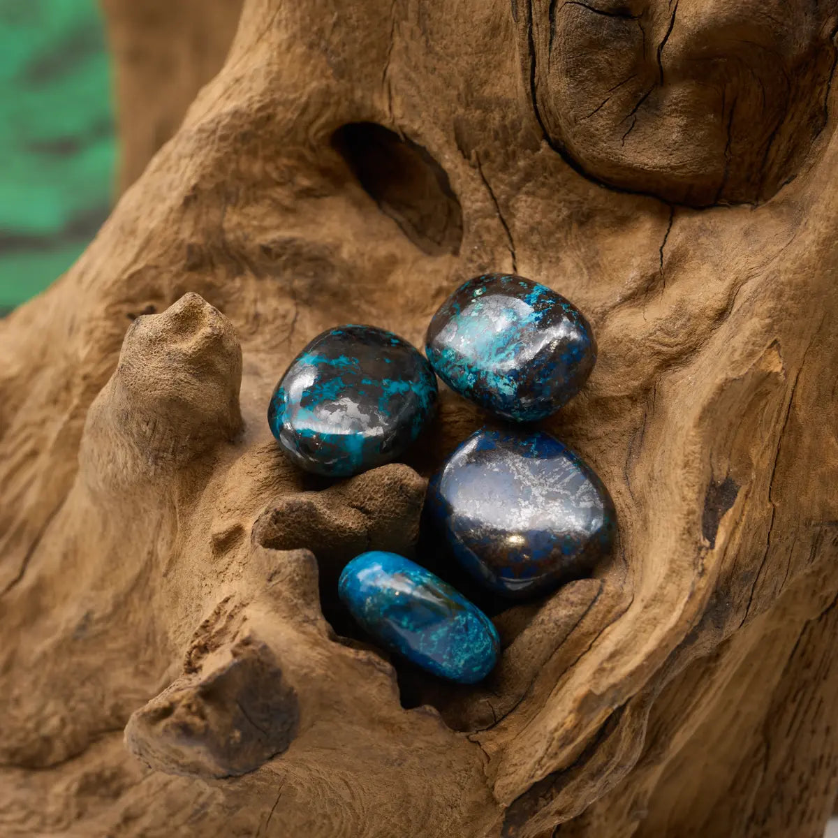 Bläulicher Shattuckit – unterstützt Kommunikation und spirituelles Wachstum.