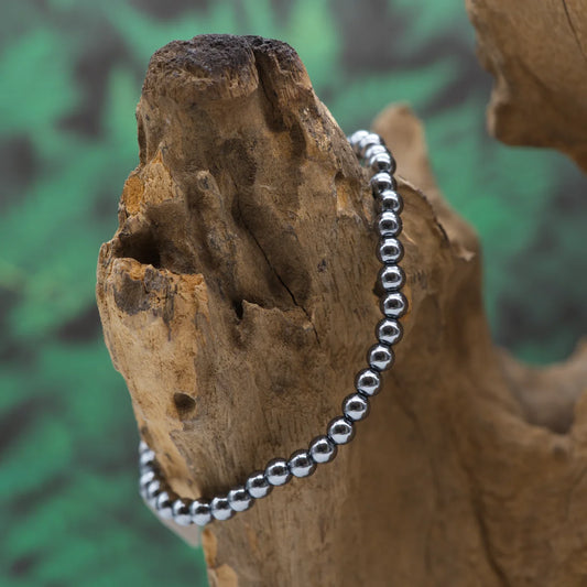 Edelstein-Armband aus 4 mm Silizium – stärkt Vitalität und Ausdauer.