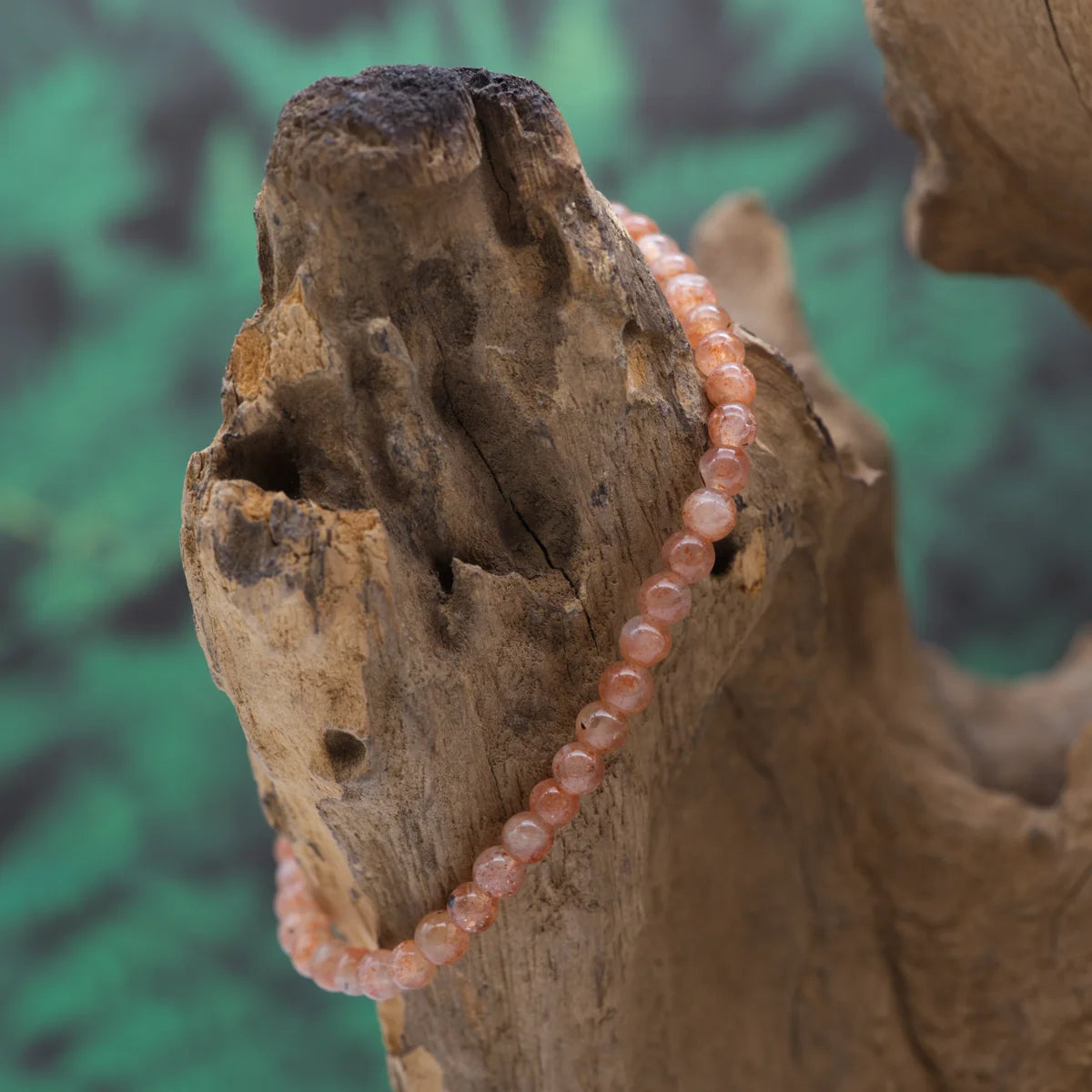 Edelstein-Armband aus 4 mm Sonnenstein (1A) – aktiviert Freude und Lebensenergie.