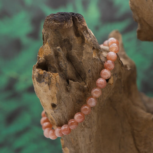 Edelstein-Armband aus 6 mm Sonnenstein (1A) – bringt Lebensfreude und Zuversicht.