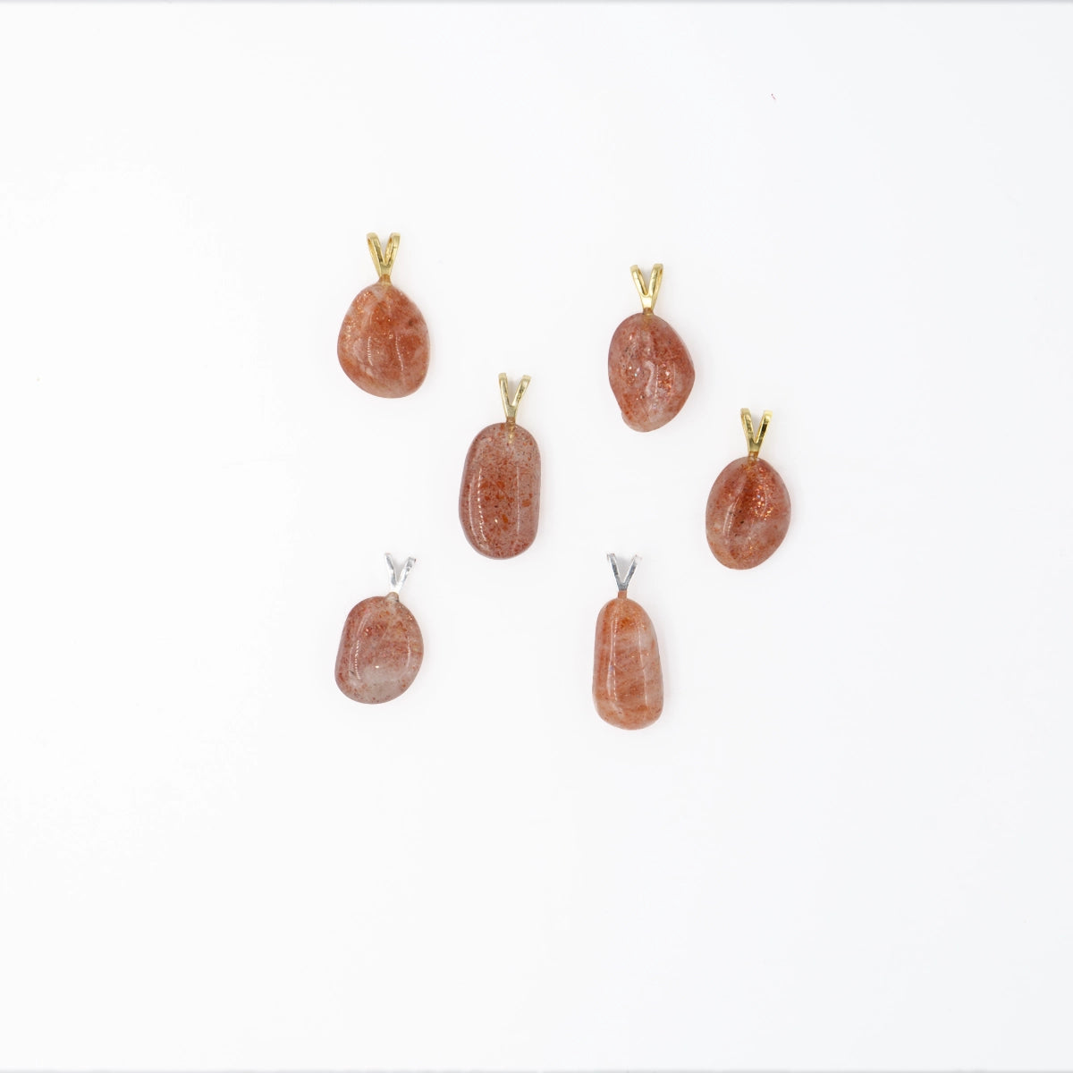 Sonnenstein 1A-Qual. Anhänger mini in Gold & Silber