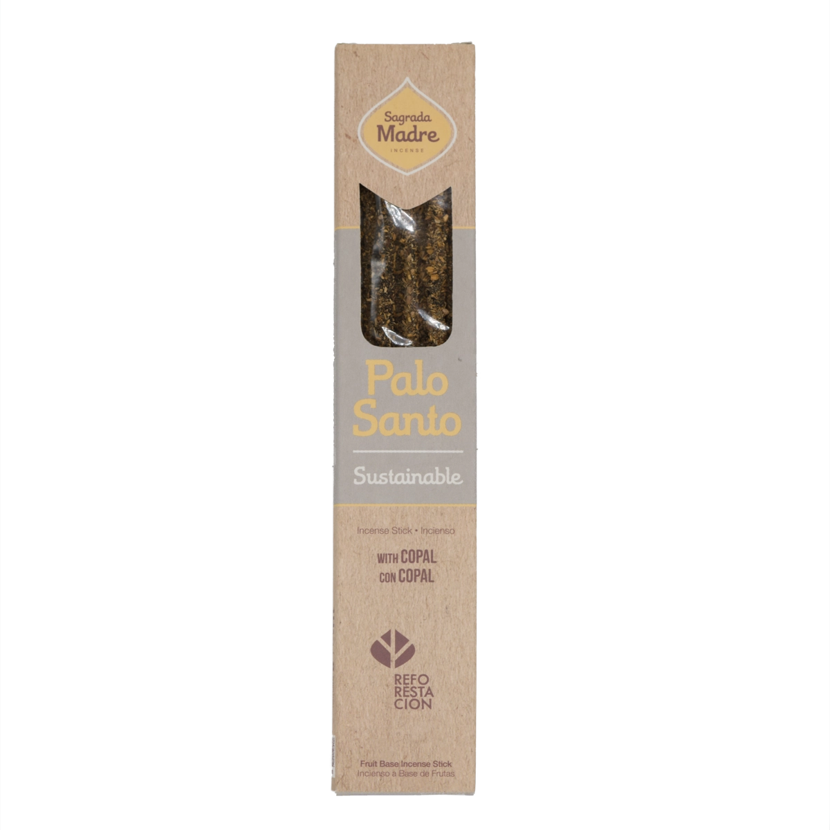 Sagrada Madre Palo Santo & Copal Räucherstäbchen – 8 handgefertigte Sticks mit reinigendem, erdigem Duft für Schutz, Klarheit und spirituelle Tiefe.