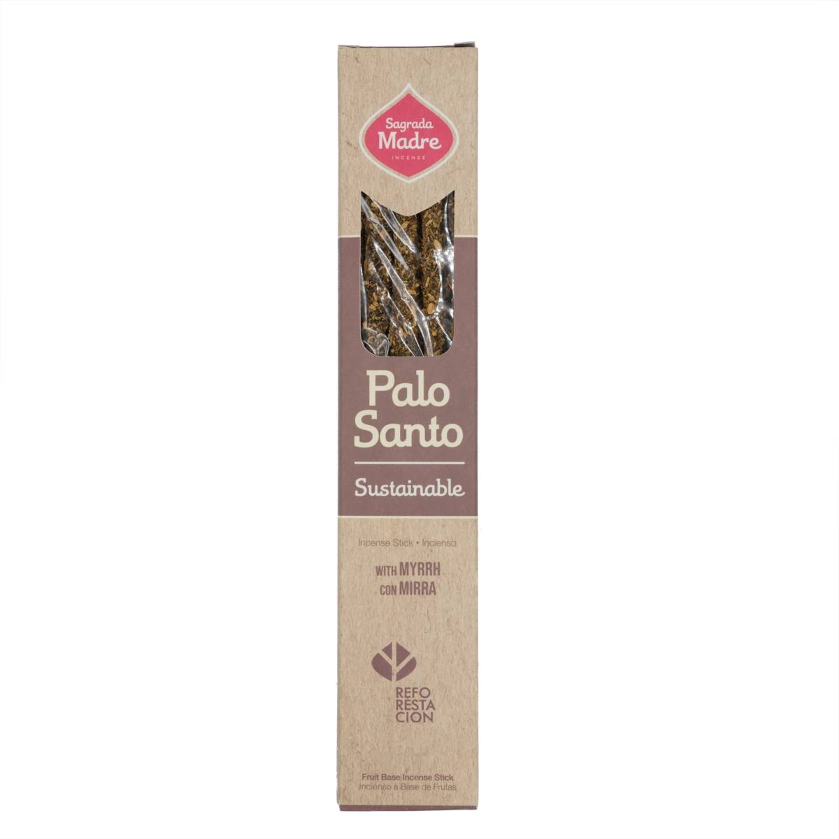 Sagrada Madre Palo Santo & Myrrhe Räucherstäbchen – 8 natürliche Sticks mit warmem, balsamischem Duft zur Reinigung und spirituellen Erneuerung.