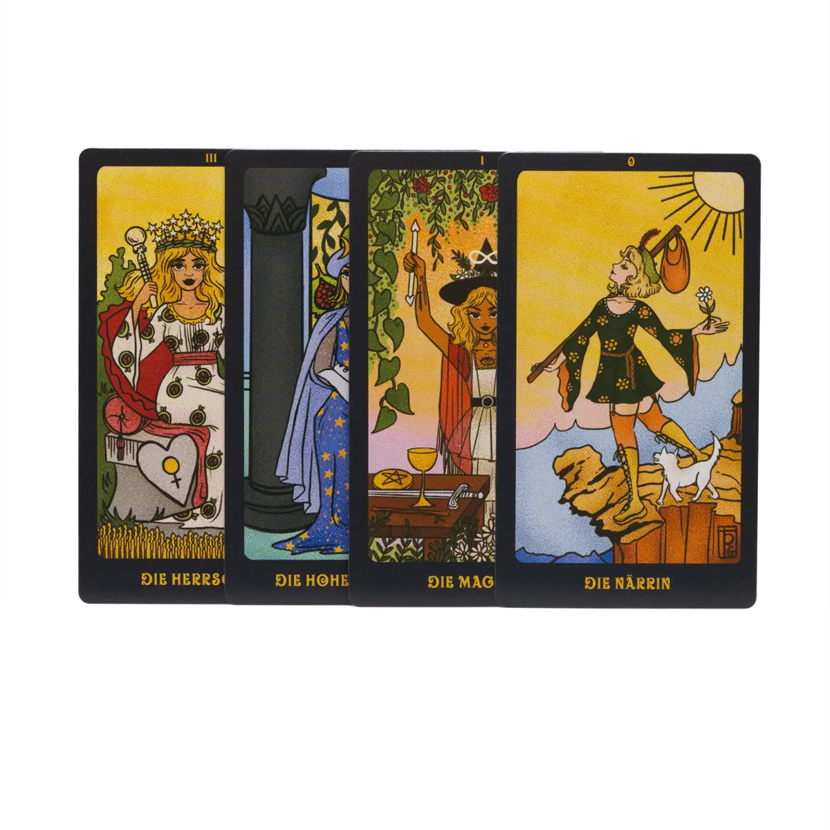 Pulp Girls Tarot – modernes, farbenfrohes Tarotset mit 78 Karten und Buch, ideal für Einsteiger und spirituelle Entdecker, online kaufen bei Calerris.