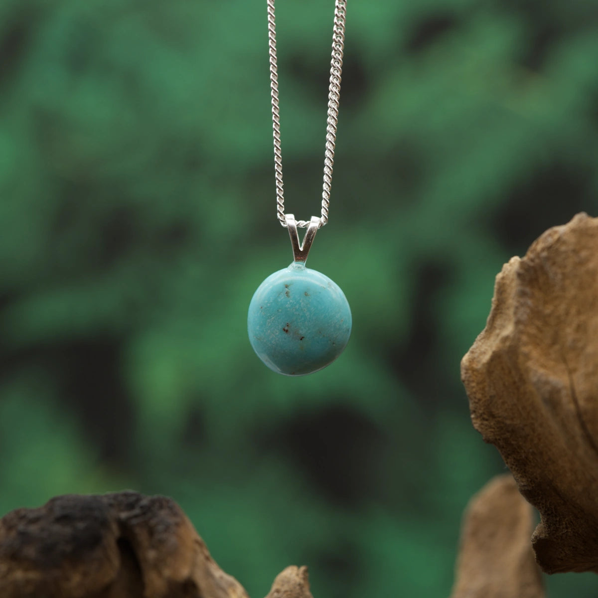 Türkis Anhänger mini in Gold & Silber