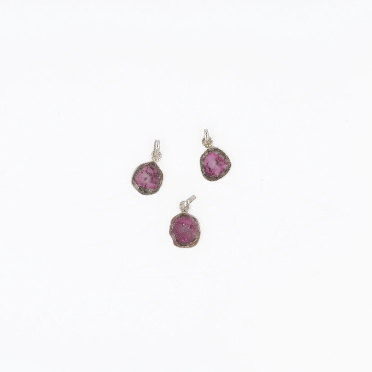 Turmalin "Wassermelonen Turmalin" Silber gefasst groß Anhänger