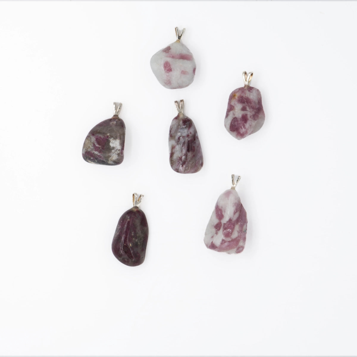 Turmalin rot mit Granit "Rubellit" Anhänger