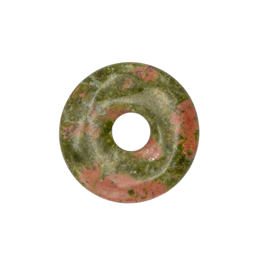 Ohrgewicht Donut aus violetten Katzenauge Stein, 33.90 CHF