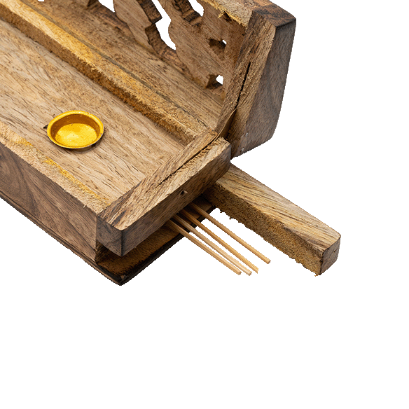 Räucherstäbchenhalter und Vorratsbox - Madhuvan