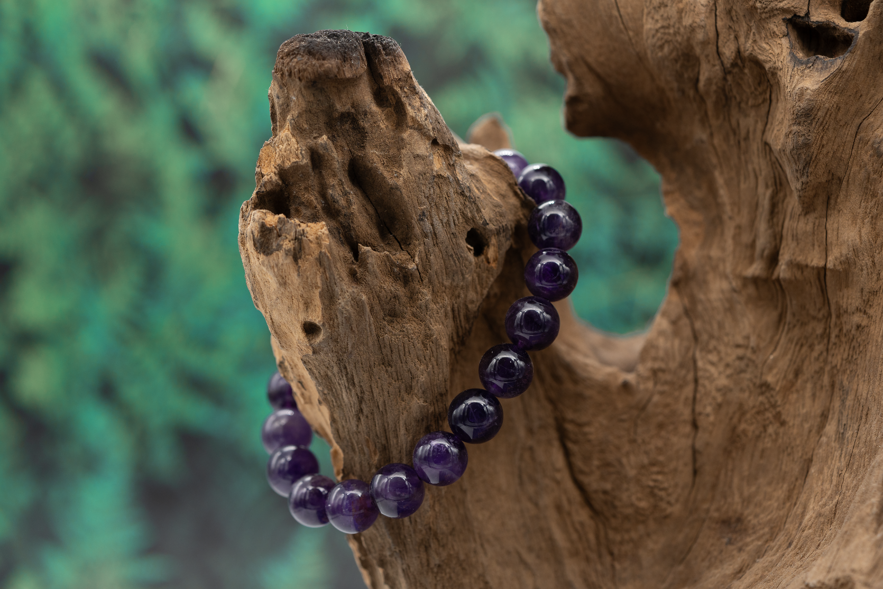 Amethyst dunkel 1A-Qual der Kategorie Armband 10mm