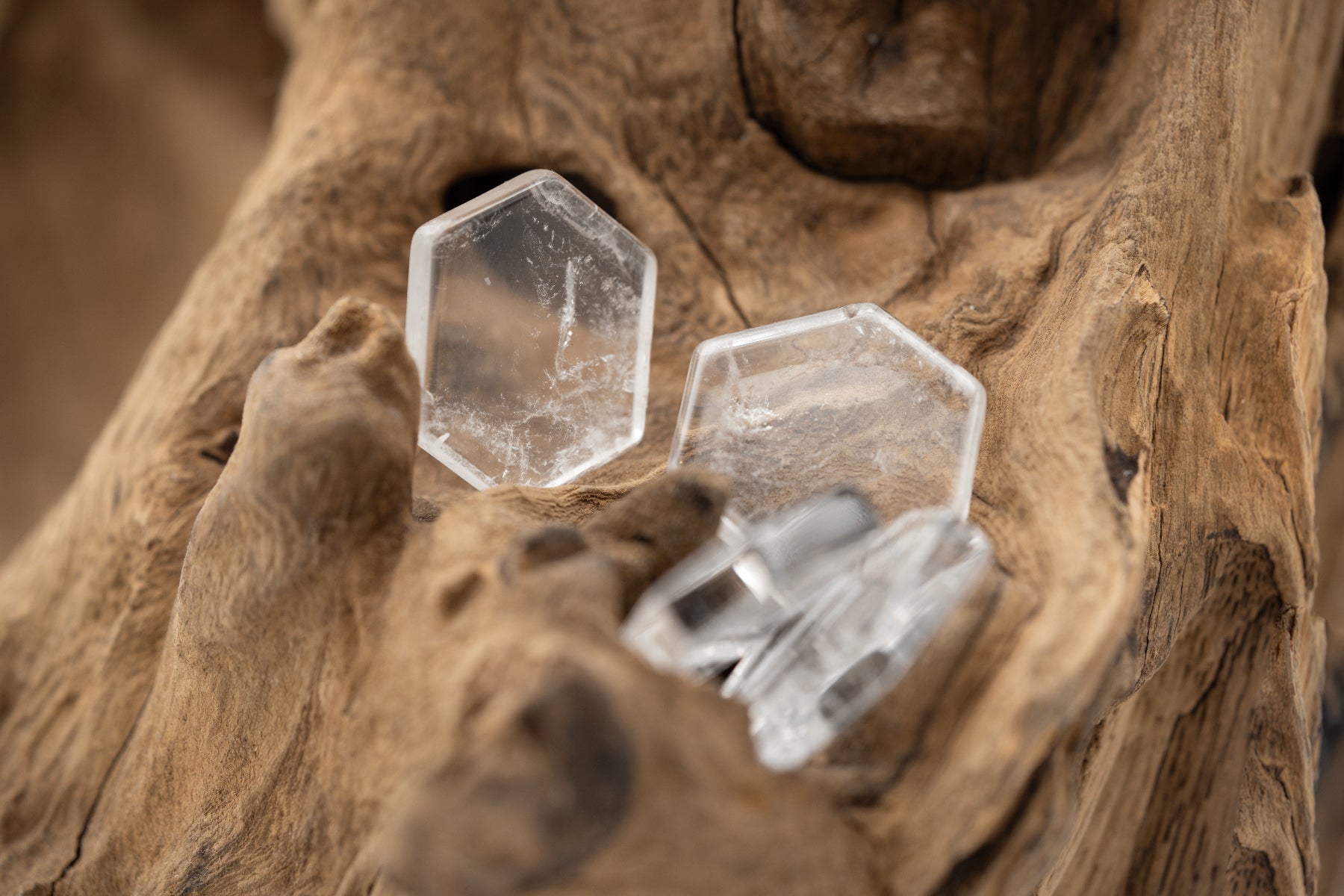 Bergkristall Querschnitte 1A-Qual der Kategorie Trommelsteine