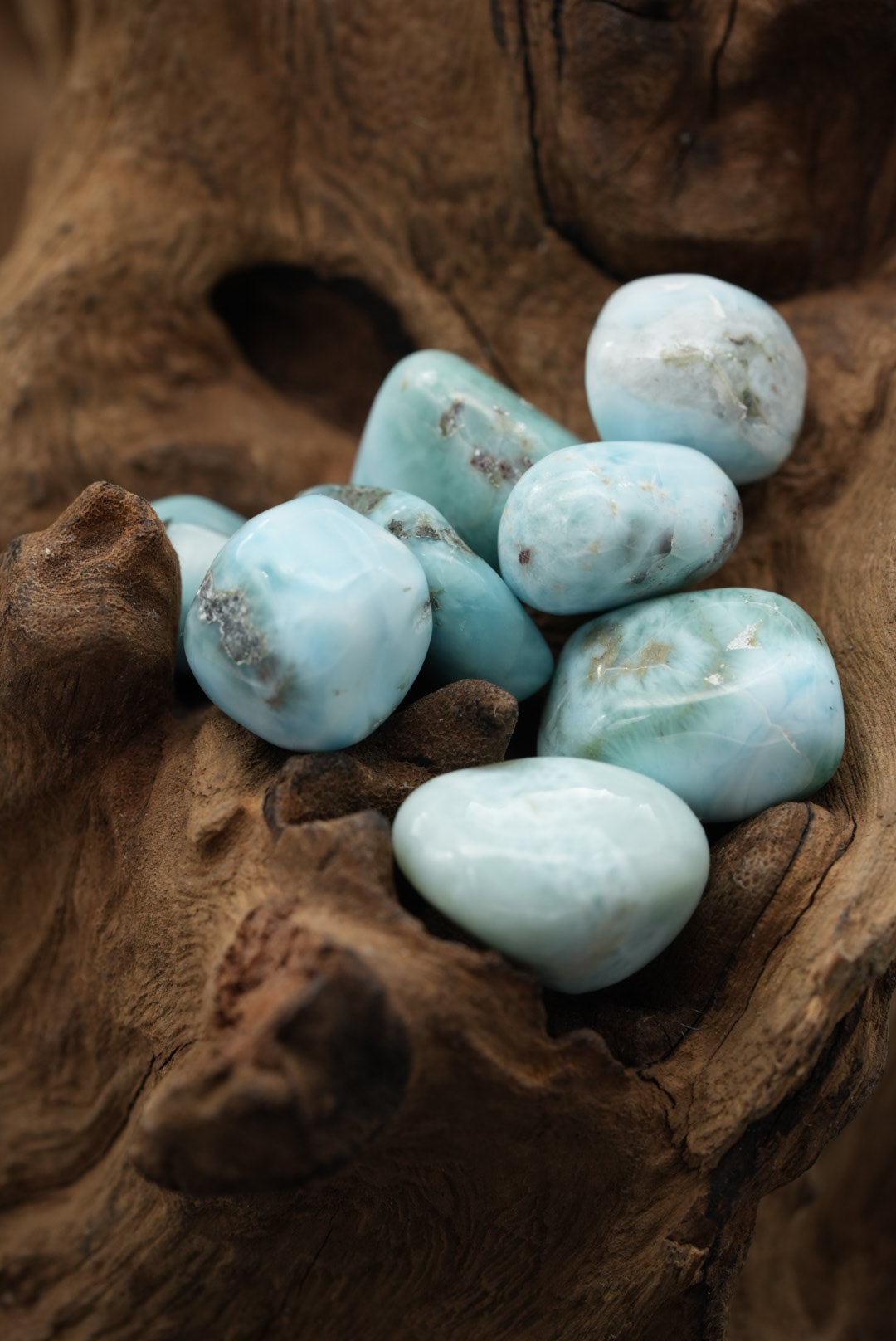 Larimar der Kategorie Trommelsteine