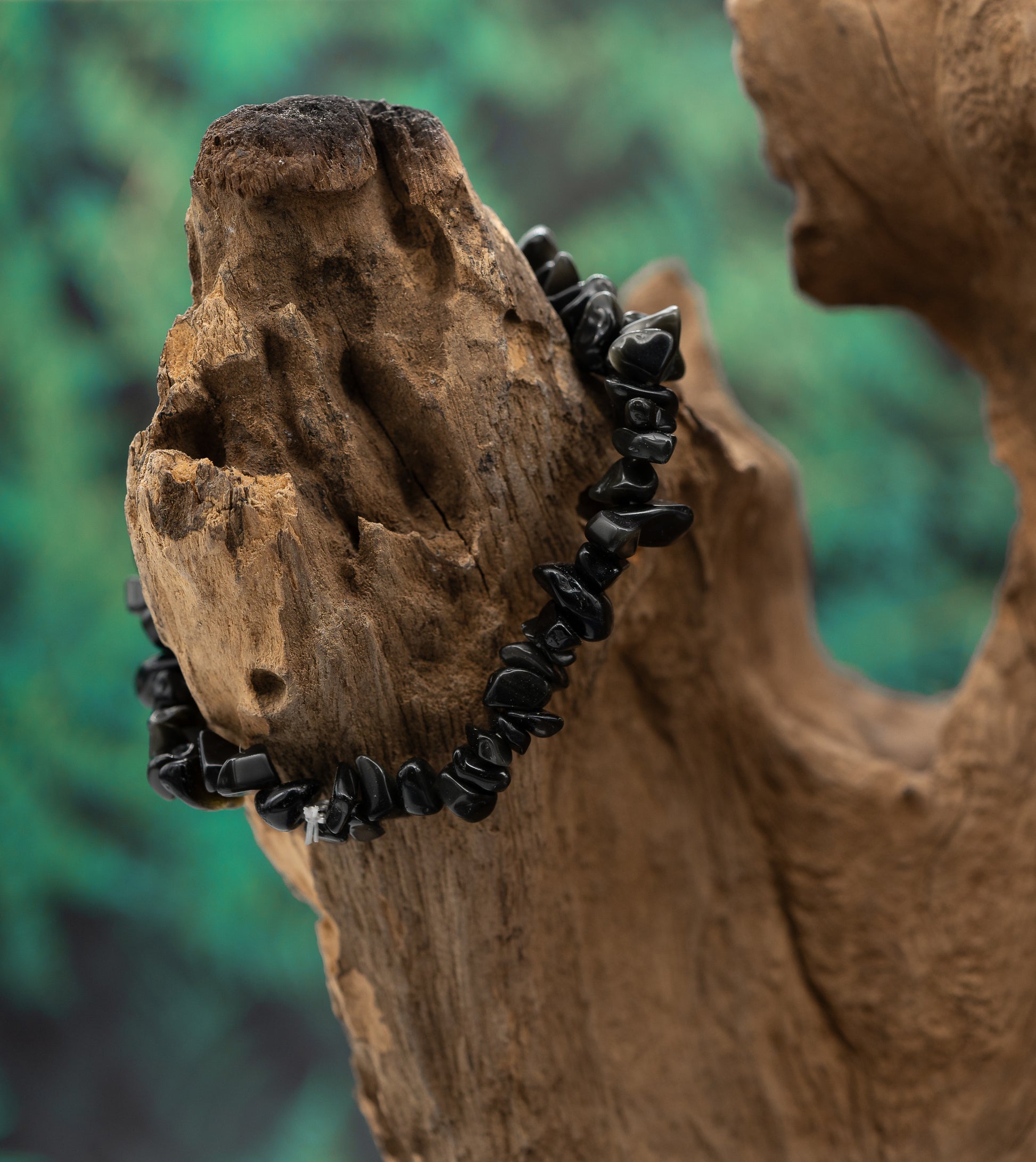 Obsidian der Kategorie Splitterarmband