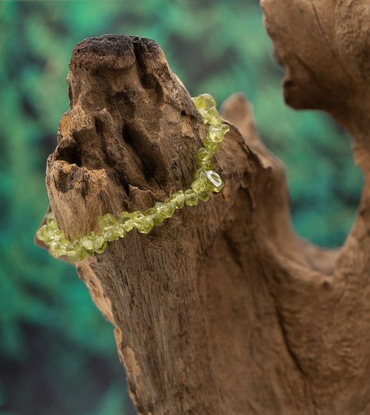 Peridot Olivin der Kategorie Splitterarmband