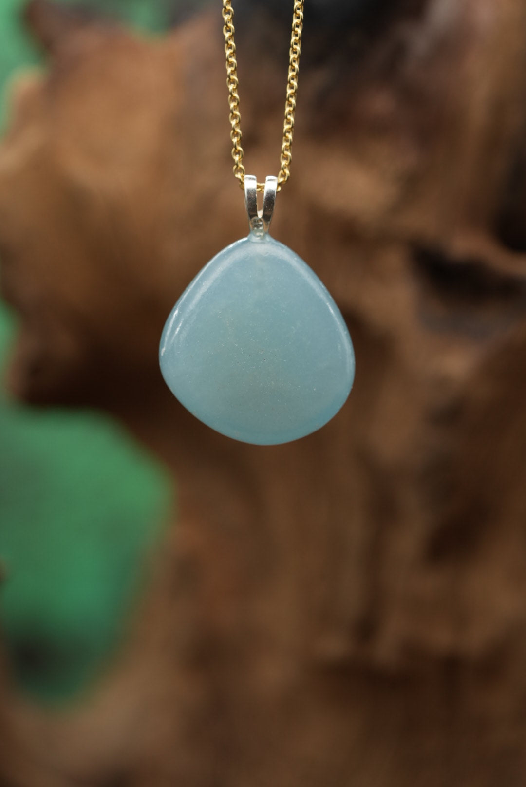 Onyx Marmor blau der Kategorie Anhänger