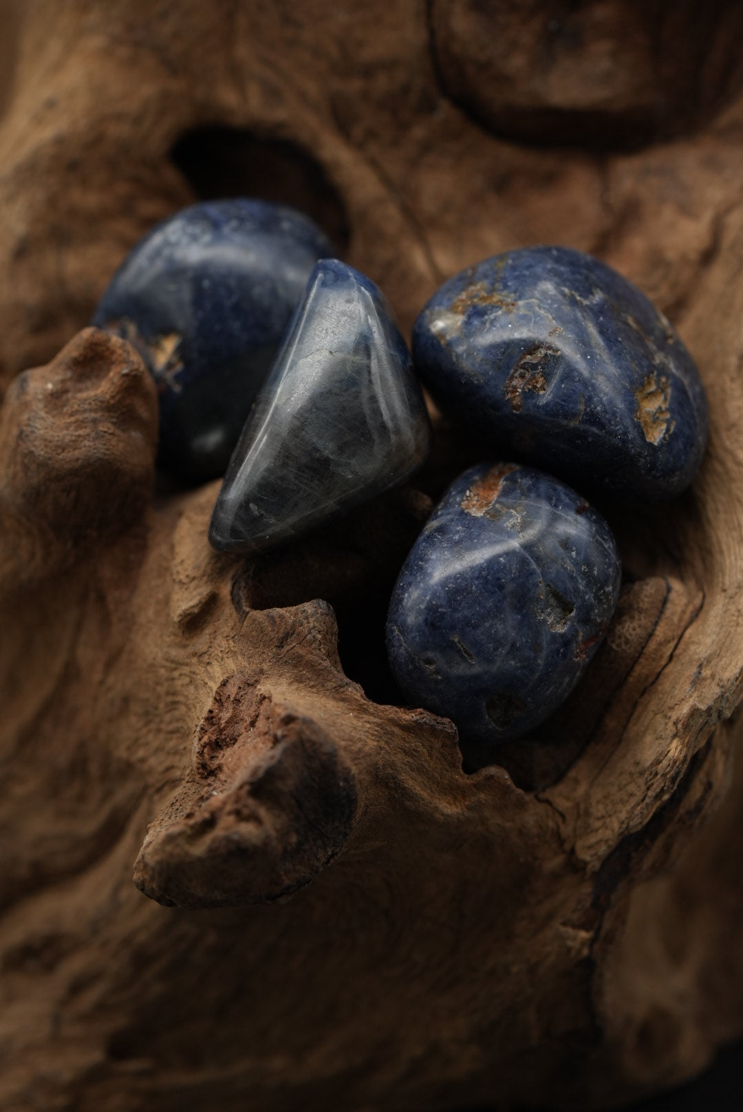 Saphir blau der Kategorie Trommelsteine